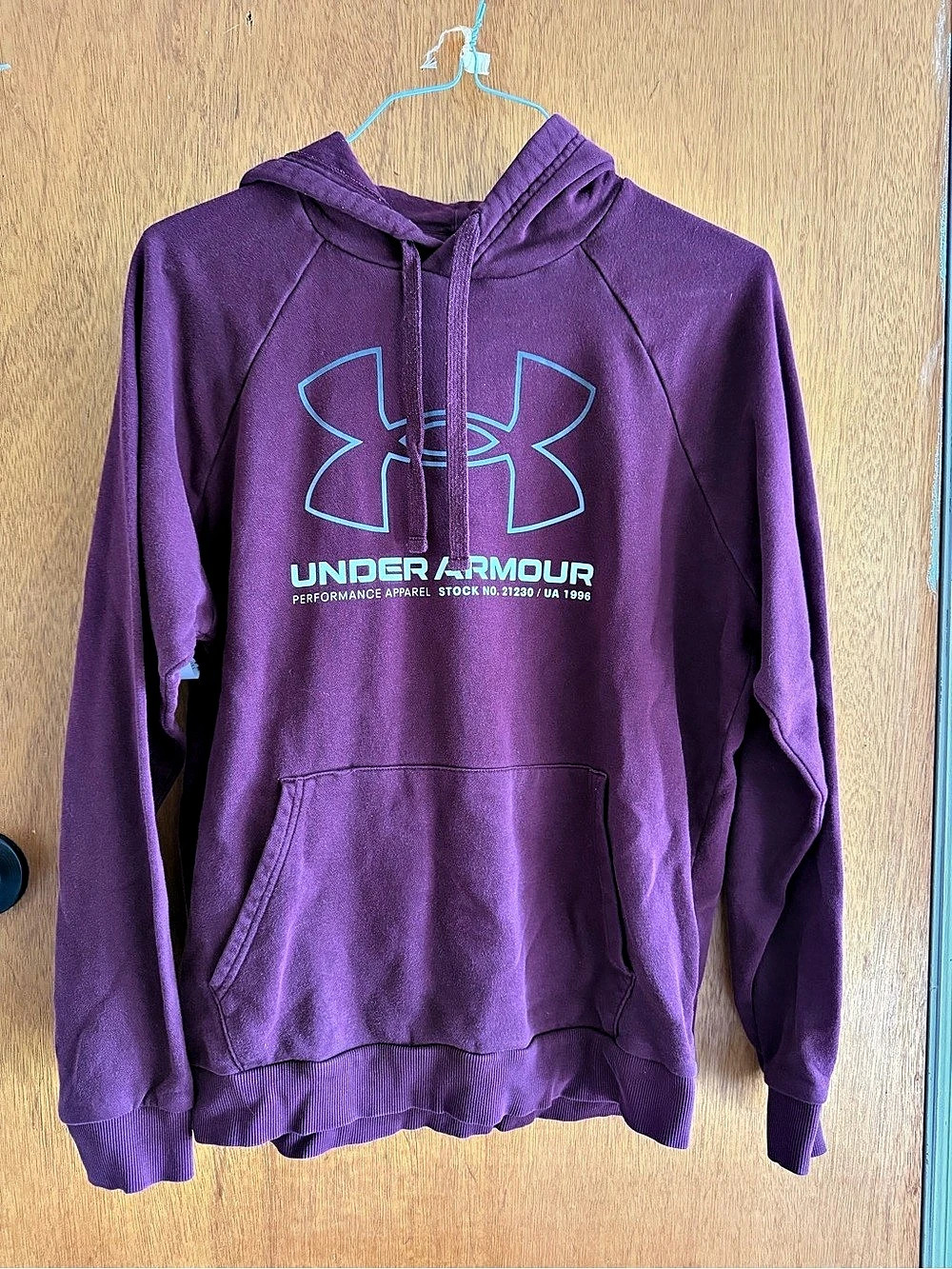 Under Armour Rival Fleece Big Logo Hoodie Purple